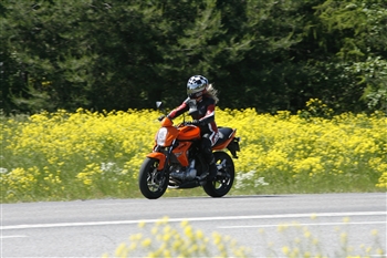 Bild på motorcykist